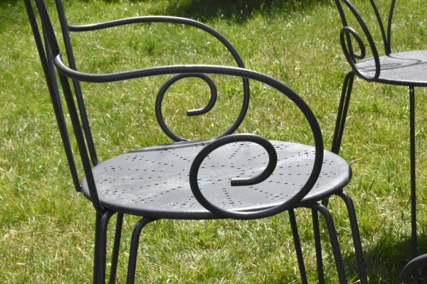 Garden dining table and chairs