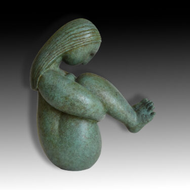 Vanessa Pooley Sitting Bronze Figure - Neo Geo 3